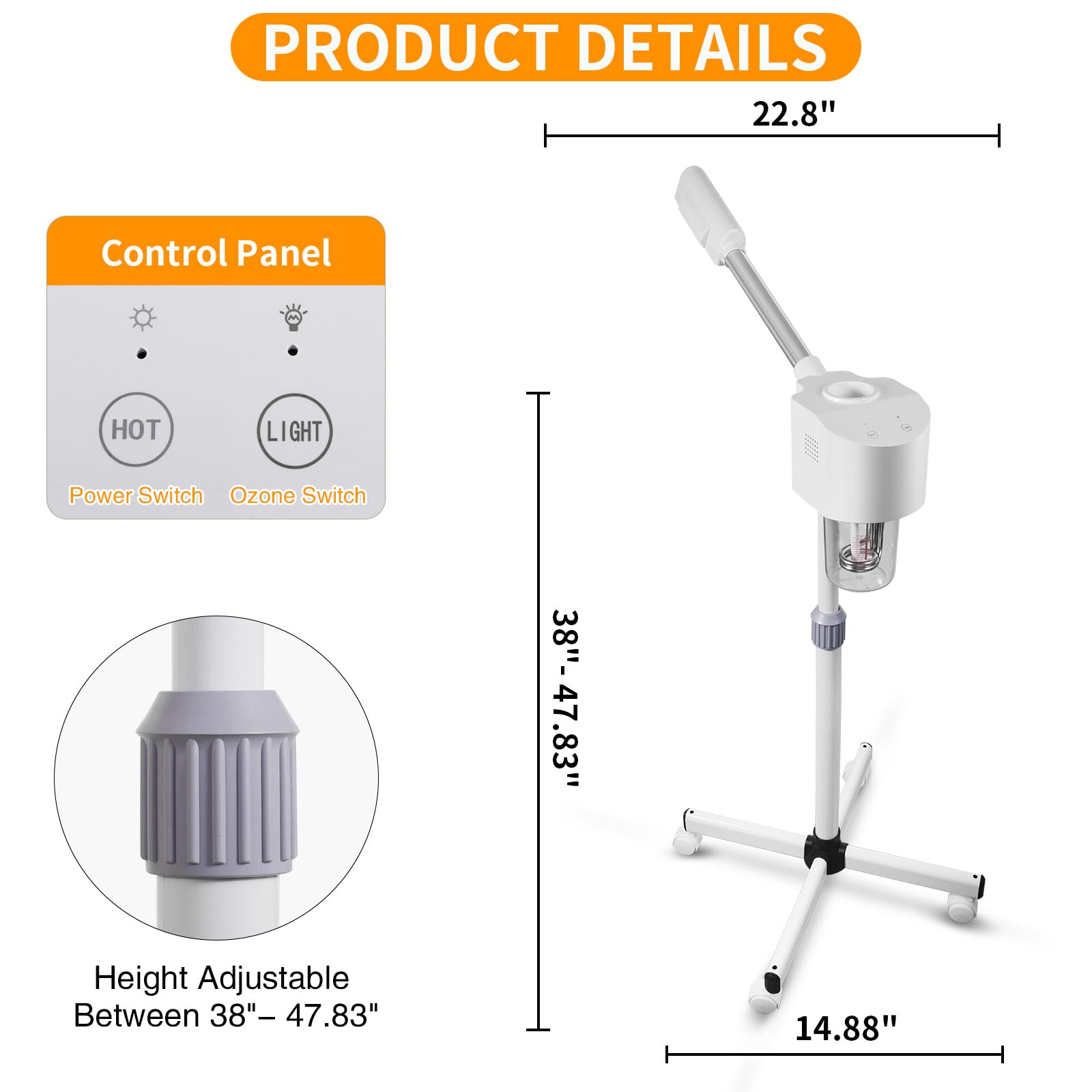 STEAMER STEMO スプレー美容液 Amazon.com: Facial Steamer for Esthetician Barber, Hot Mist
